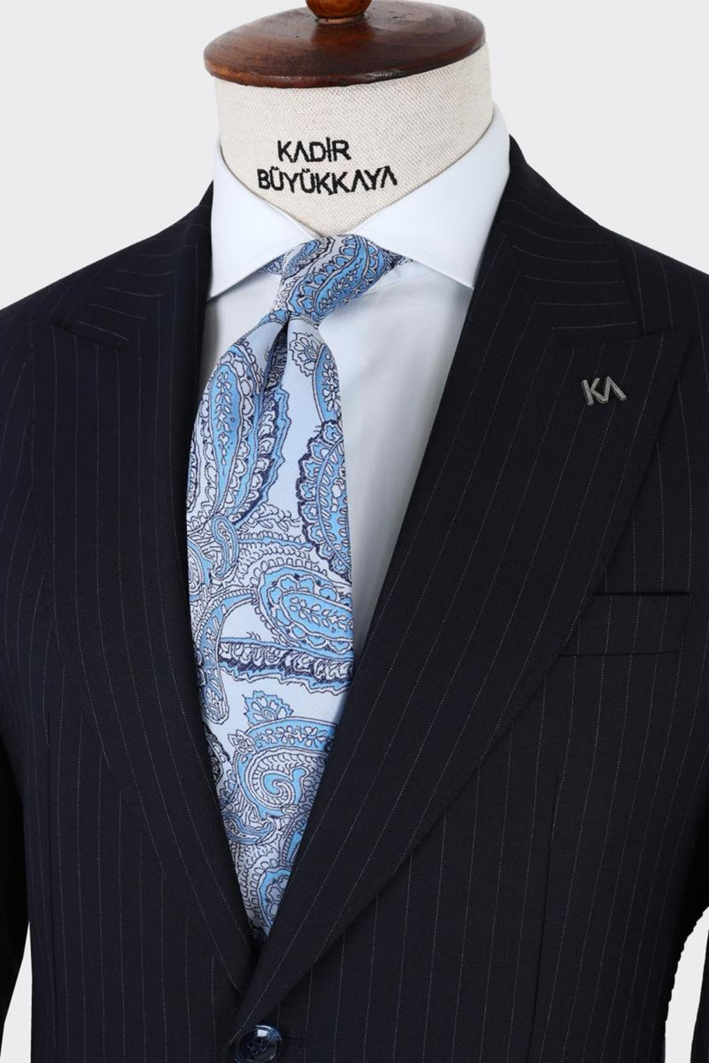 Erkek Kırlangıç Yaka İki Düğmeli  Takım Elbise-KAX1327W