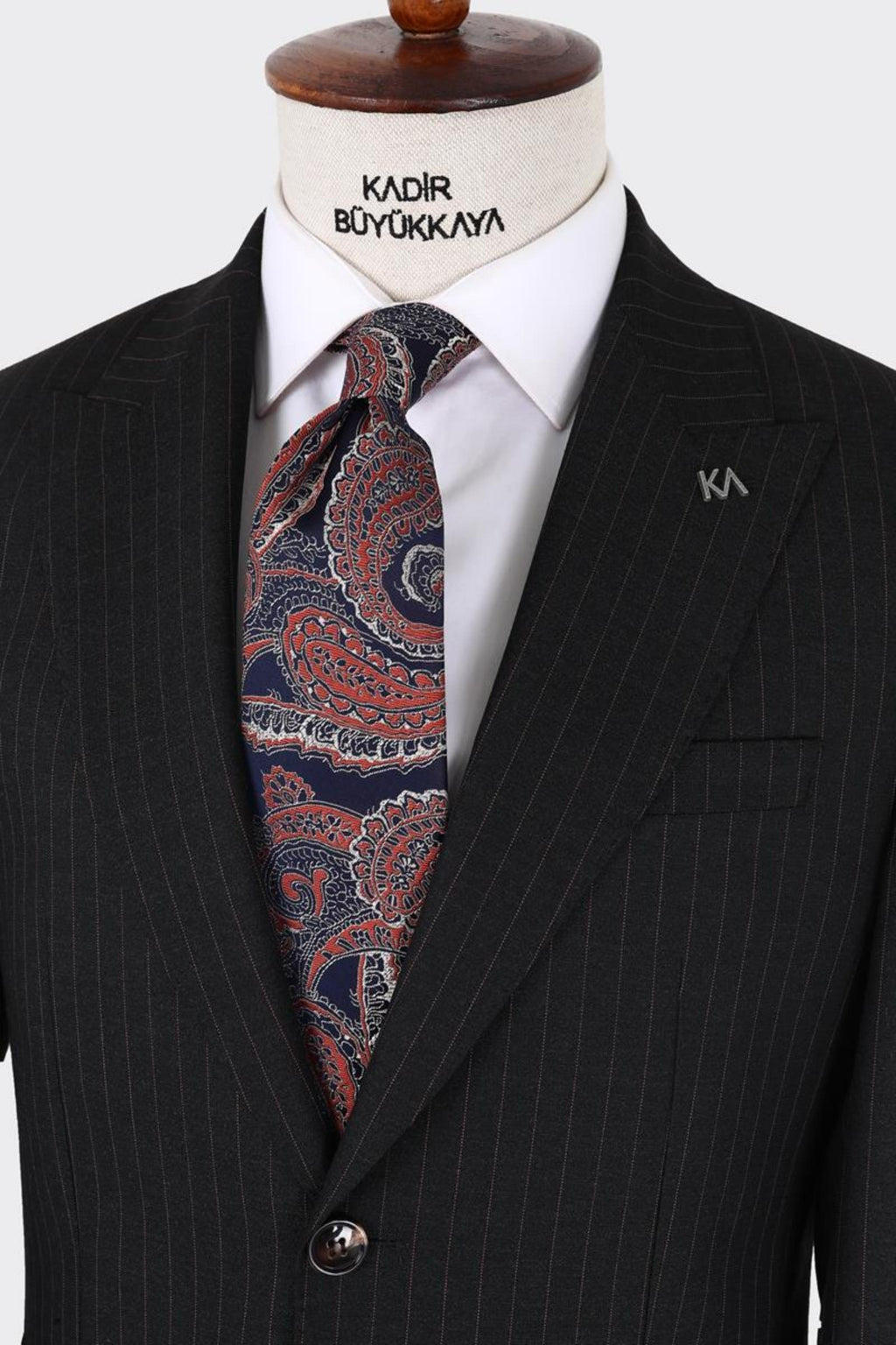 Erkek Kırlangıç Yaka İki Düğmeli  Takım Elbise-KAX1327W