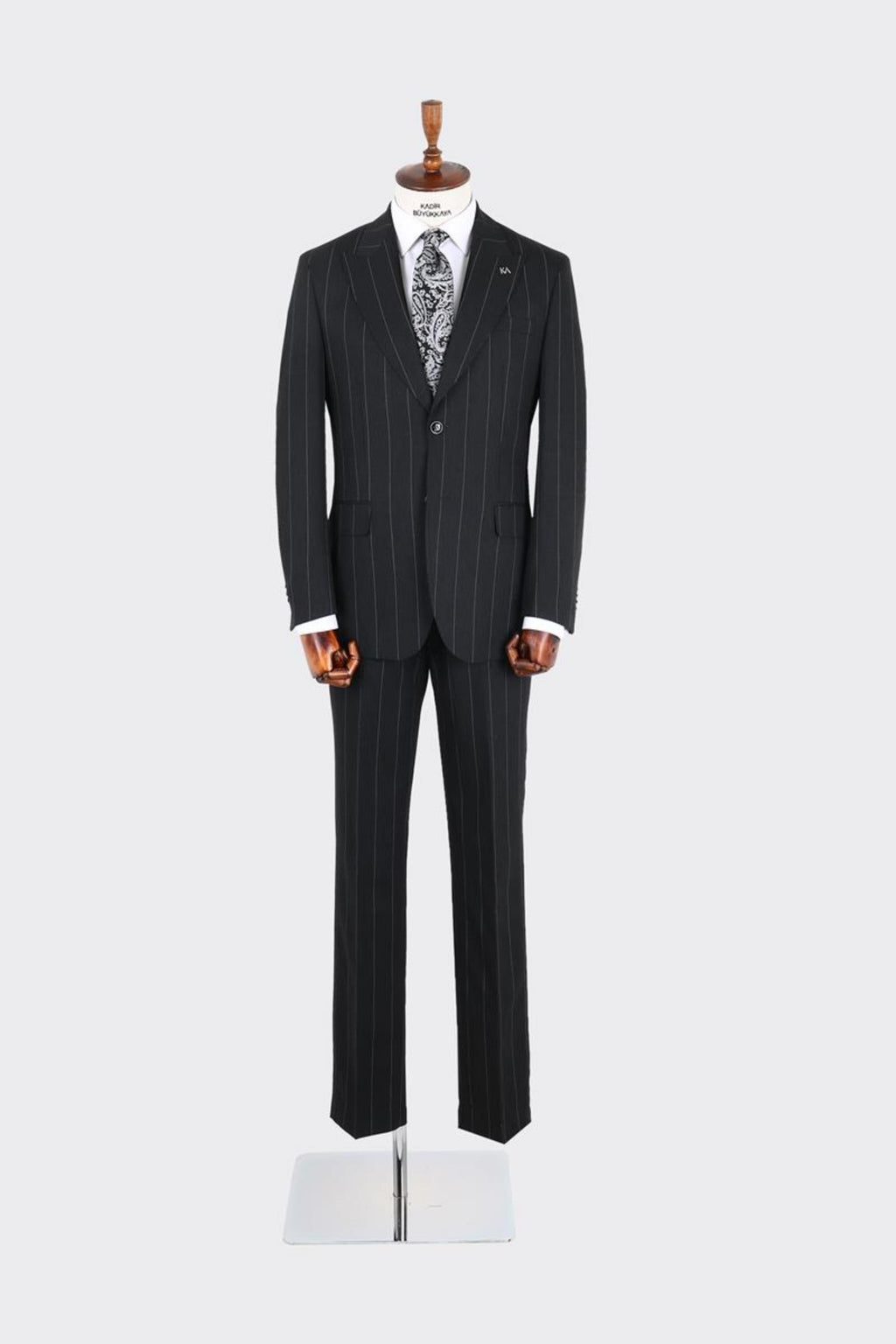 Erkek Kırlangıç Yaka İki Düğmeli  Takım Elbise-KAX1339W