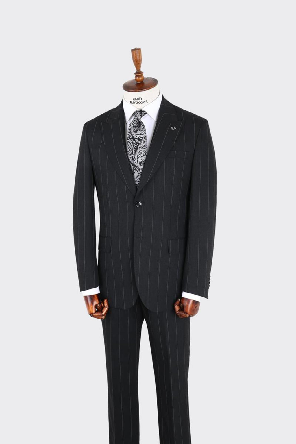 Erkek Kırlangıç Yaka İki Düğmeli  Takım Elbise-KAX1339W