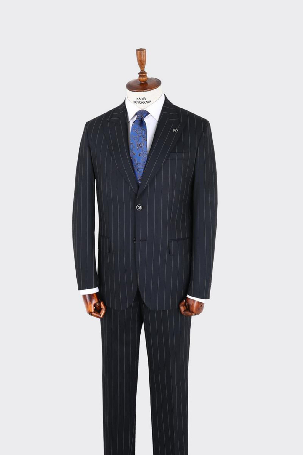Erkek Kırlangıç Yaka İki Düğmeli  Takım Elbise-KAX1338W