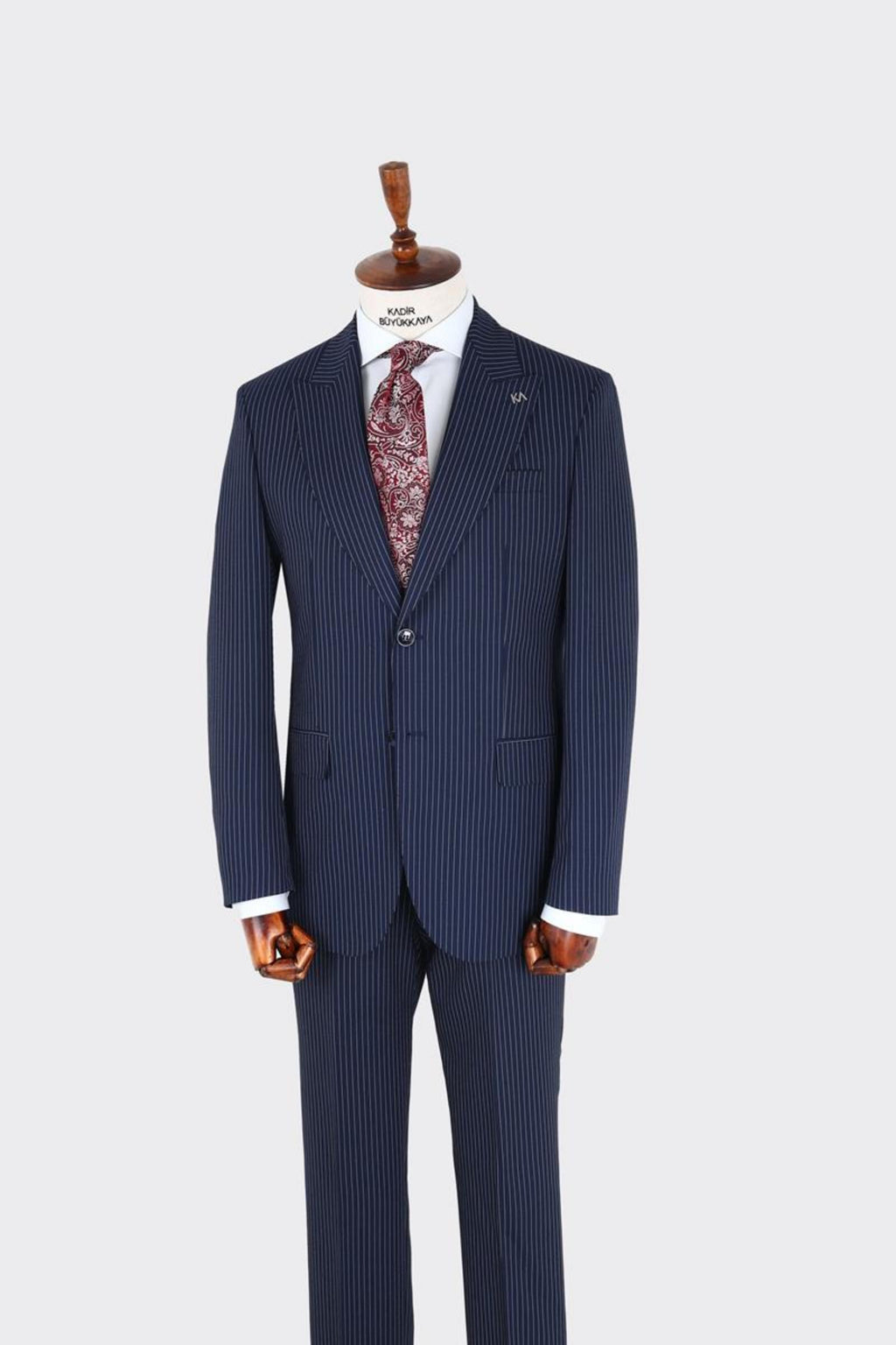 Erkek Kırlangıç Yaka İki Düğmeli  Takım Elbise-KAX1329W