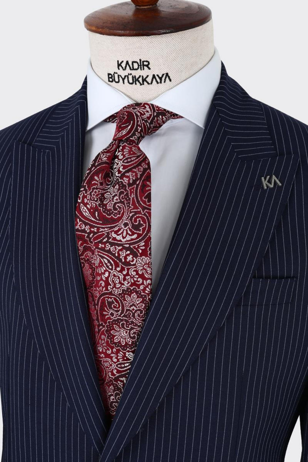 Erkek Kırlangıç Yaka İki Düğmeli  Takım Elbise-KAX1329W