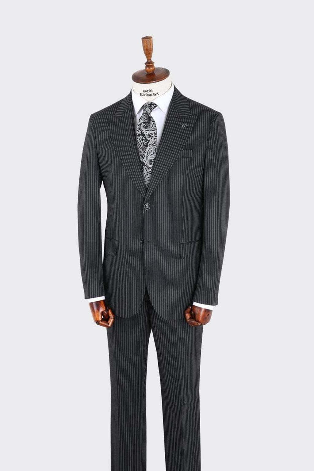 Erkek Kırlangıç Yaka İki Düğmeli  Takım Elbise-KAX1329W