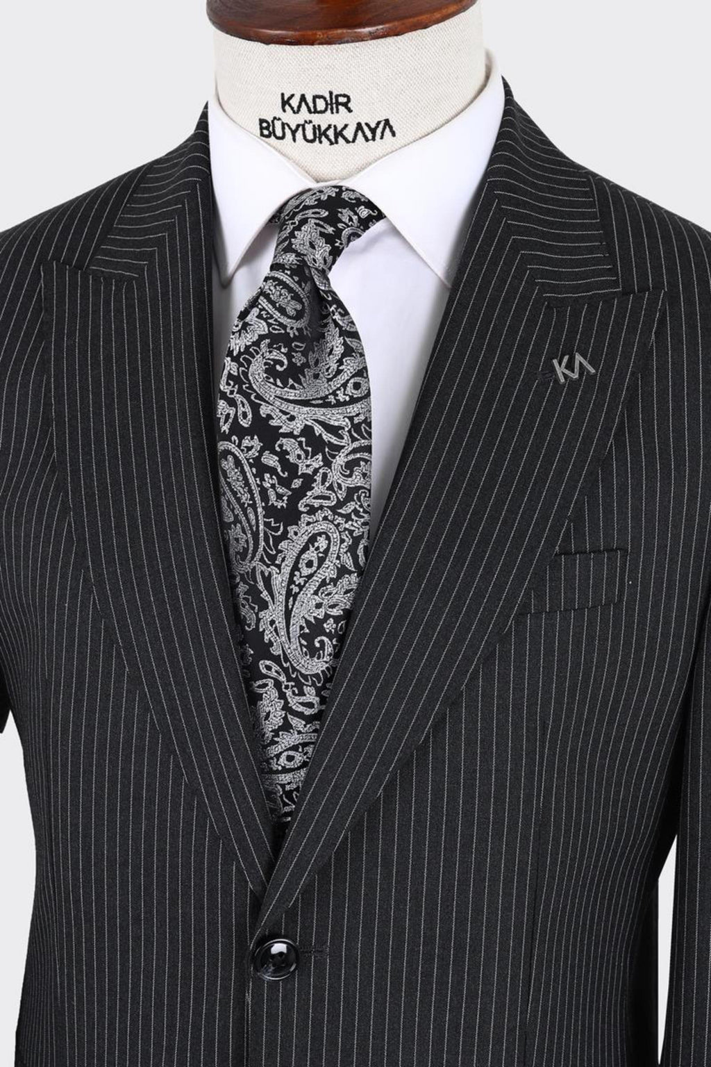 Erkek Kırlangıç Yaka İki Düğmeli  Takım Elbise-KAX1329W