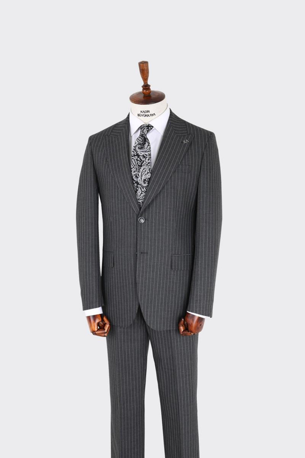 Erkek Kırlangıç Yaka İki Düğmeli  Takım Elbise-KAX1328W