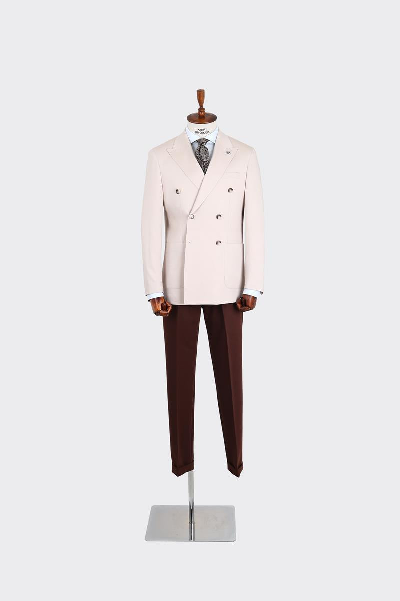 Kırlangıç Yaka Kruvaze Erkek Ceket-KAX5201S