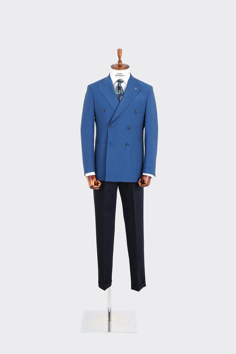 Kırlangıç Yaka Kruvaze Erkek Ceket-KAX5201S