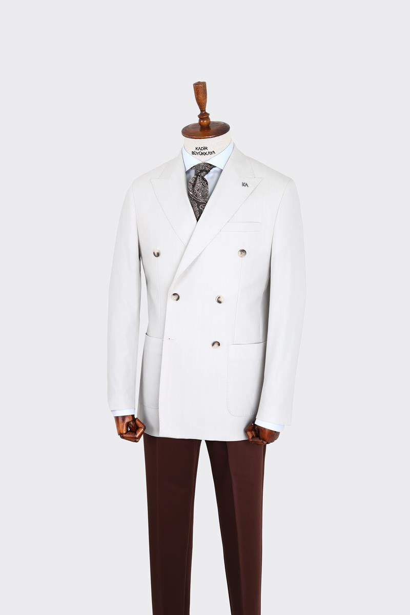 Kırlangıç Yaka Kruvaze Erkek Ceket-KAX5200S