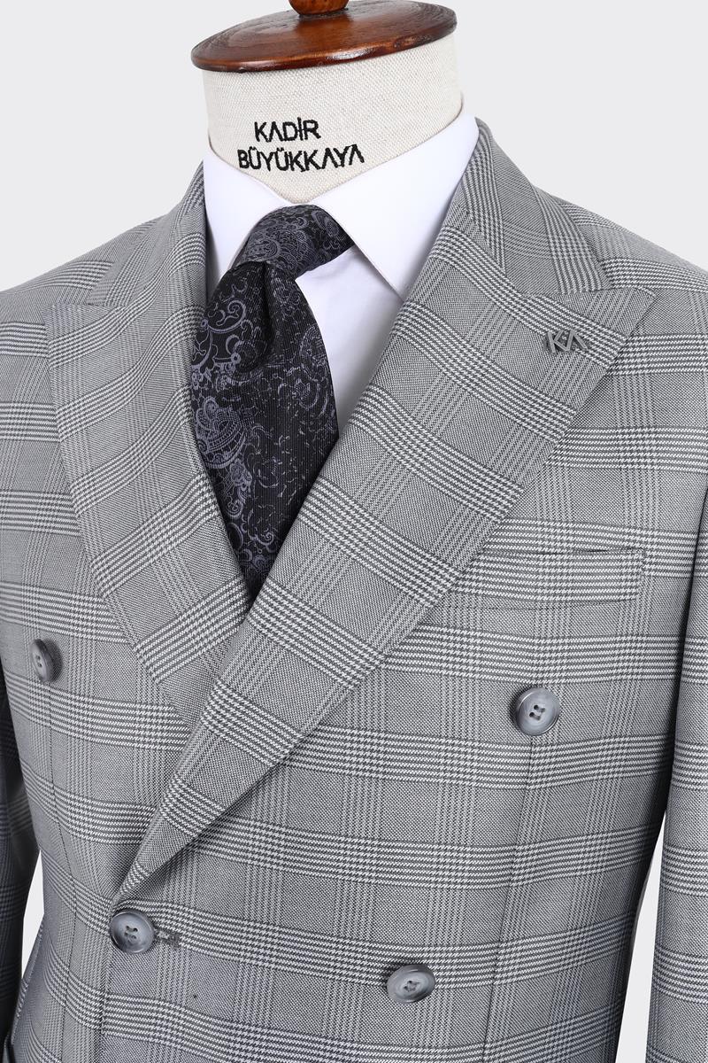 Kırlangıç Yaka Kruvaze Erkek Ceket-KAX5213S