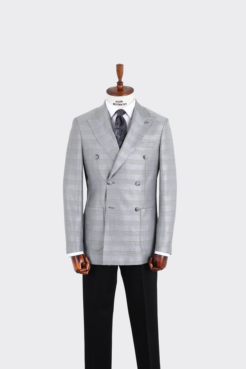 Kırlangıç Yaka Kruvaze Erkek Ceket-KAX5213S
