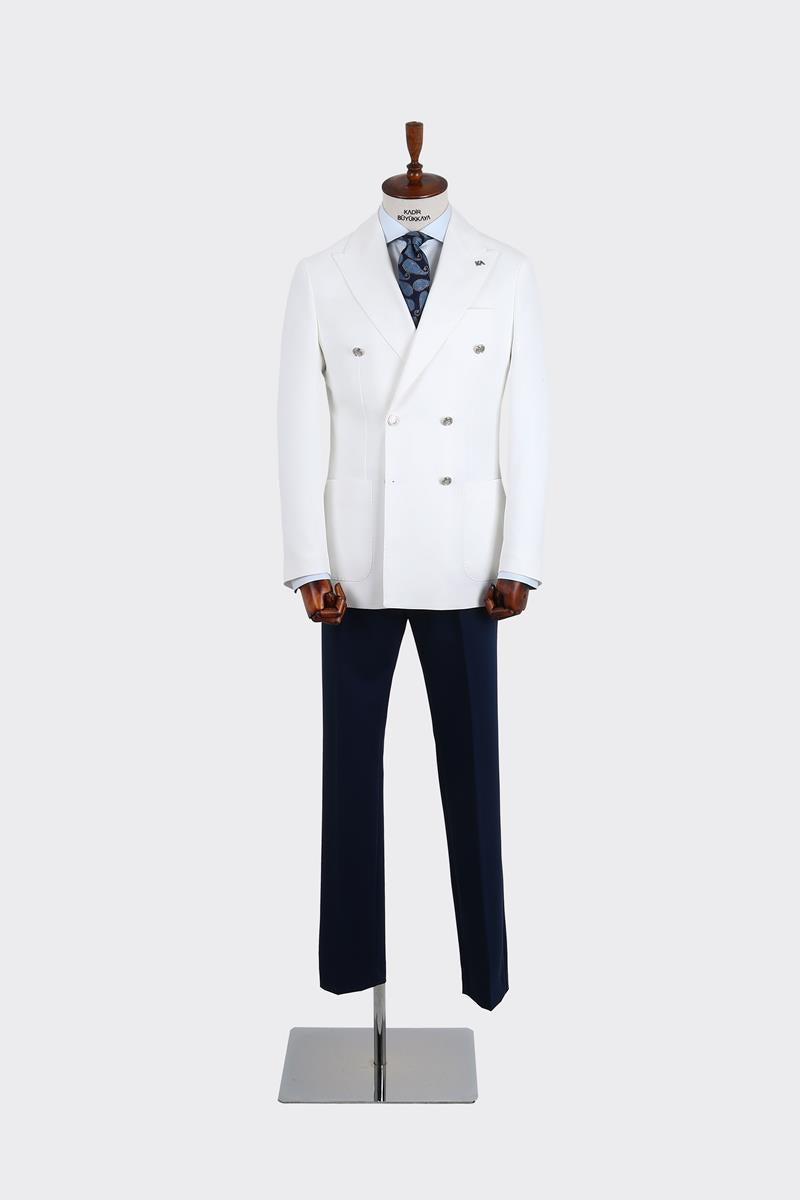 Kırlangıç Yaka Kruvaze Erkek Ceket-KAX5220S