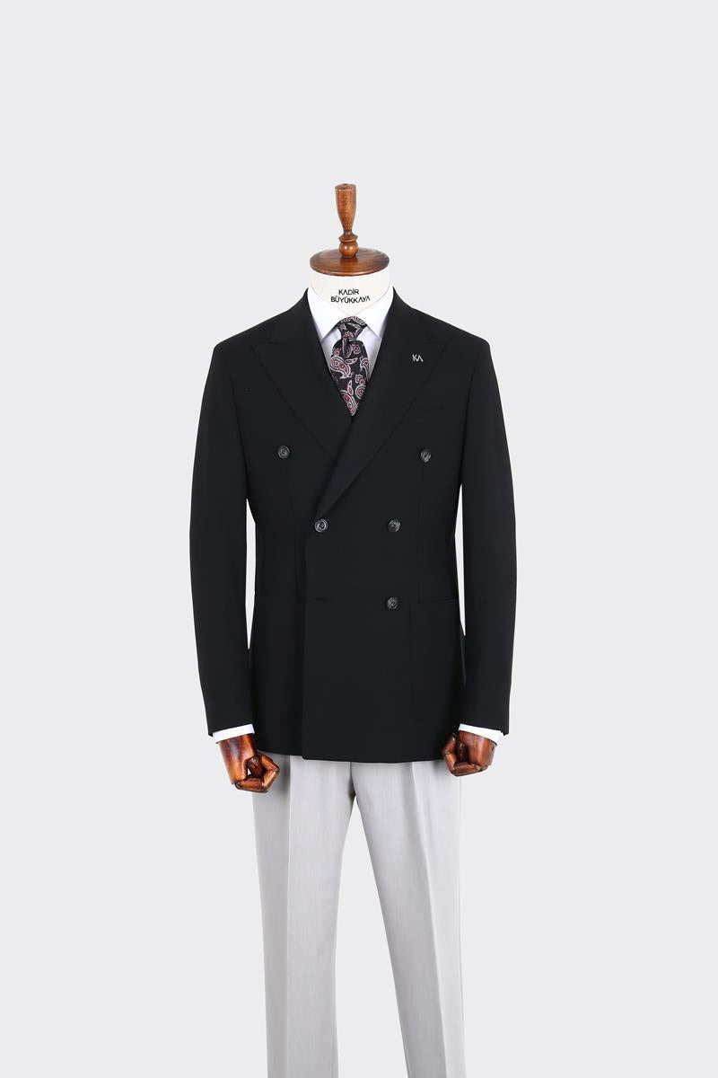 Kırlangıç Yaka Kruvaze Erkek Ceket-KAX5207S