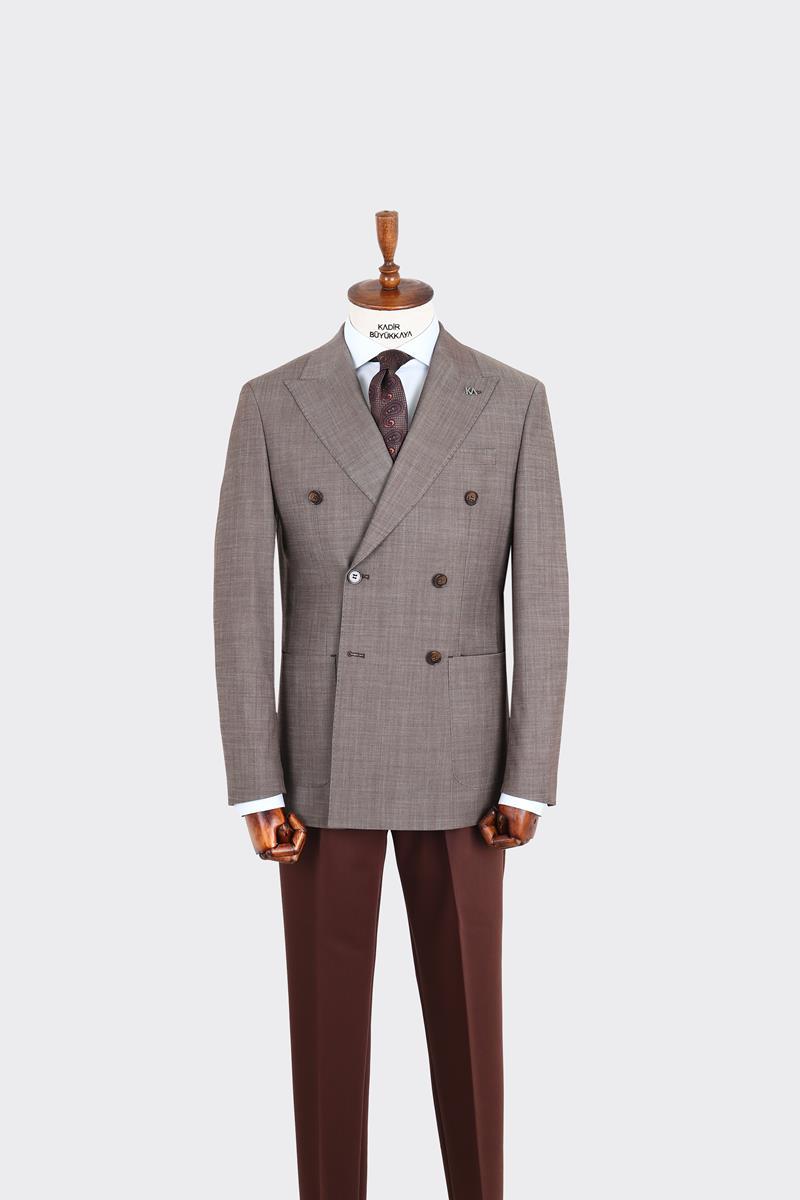 Kırlangıç Yaka Kruvaze Erkek Ceket-KAX5206S