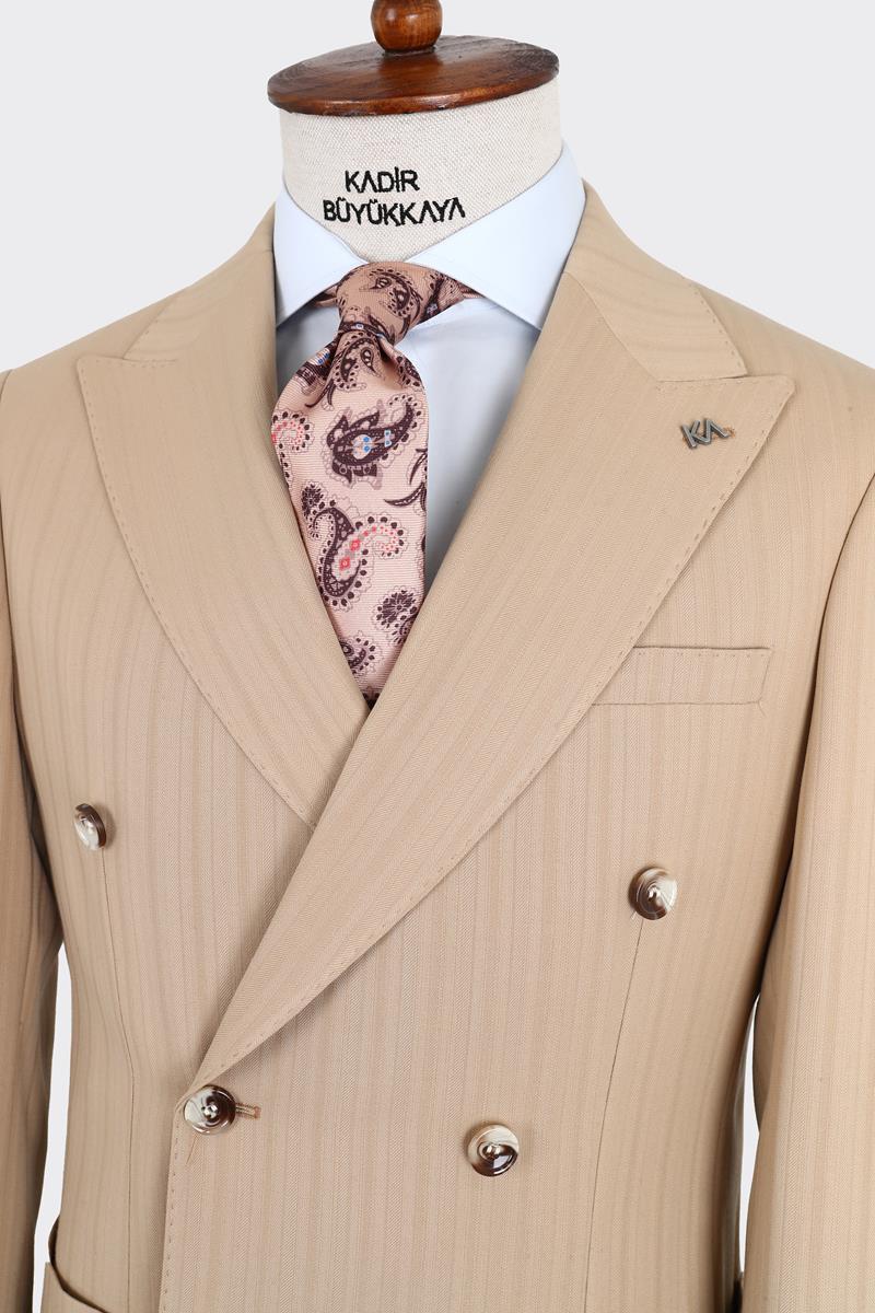 Kırlangıç Yaka Kruvaze Erkek Ceket-KAW5246W