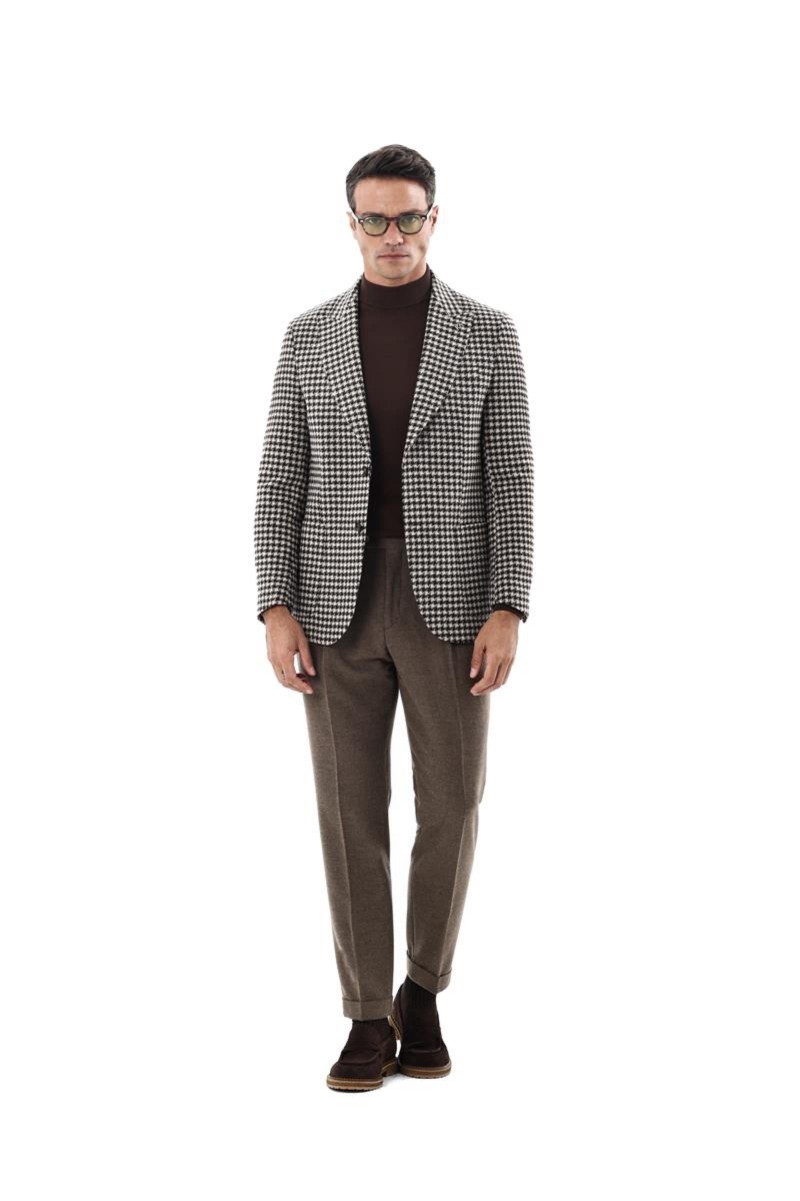 Kırlangıç Yaka Kruvaze Erkek Ceket-KAX5157W