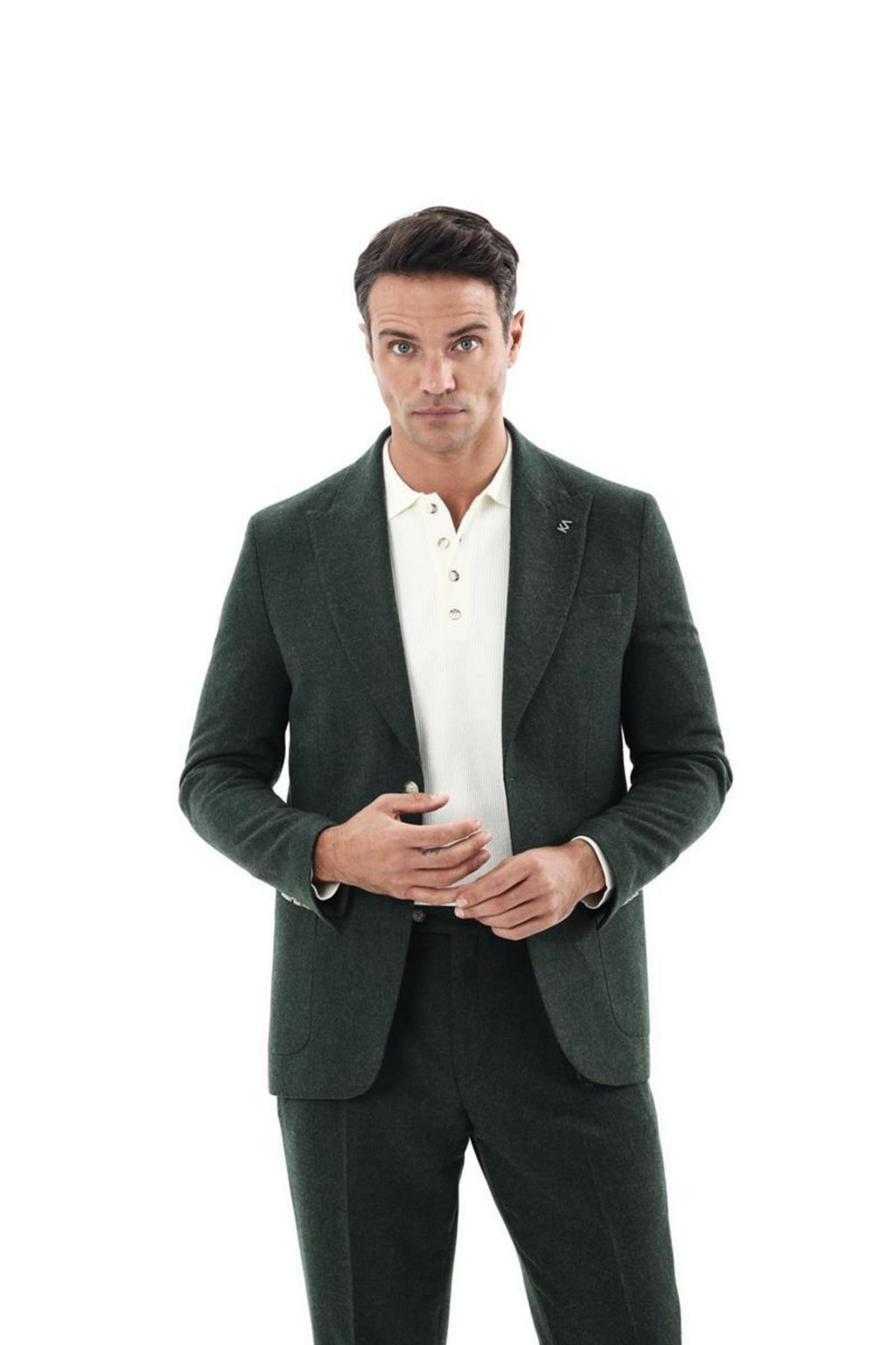 Kırlangıç Yaka Kruvaze Erkek Ceket-KAX5951W