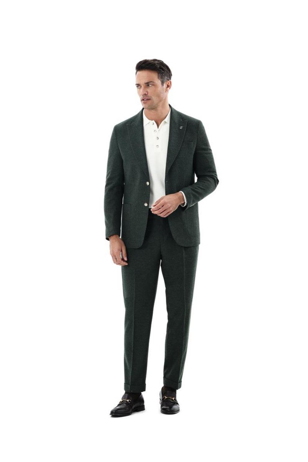 Kırlangıç Yaka Kruvaze Erkek Ceket-KAX5951W