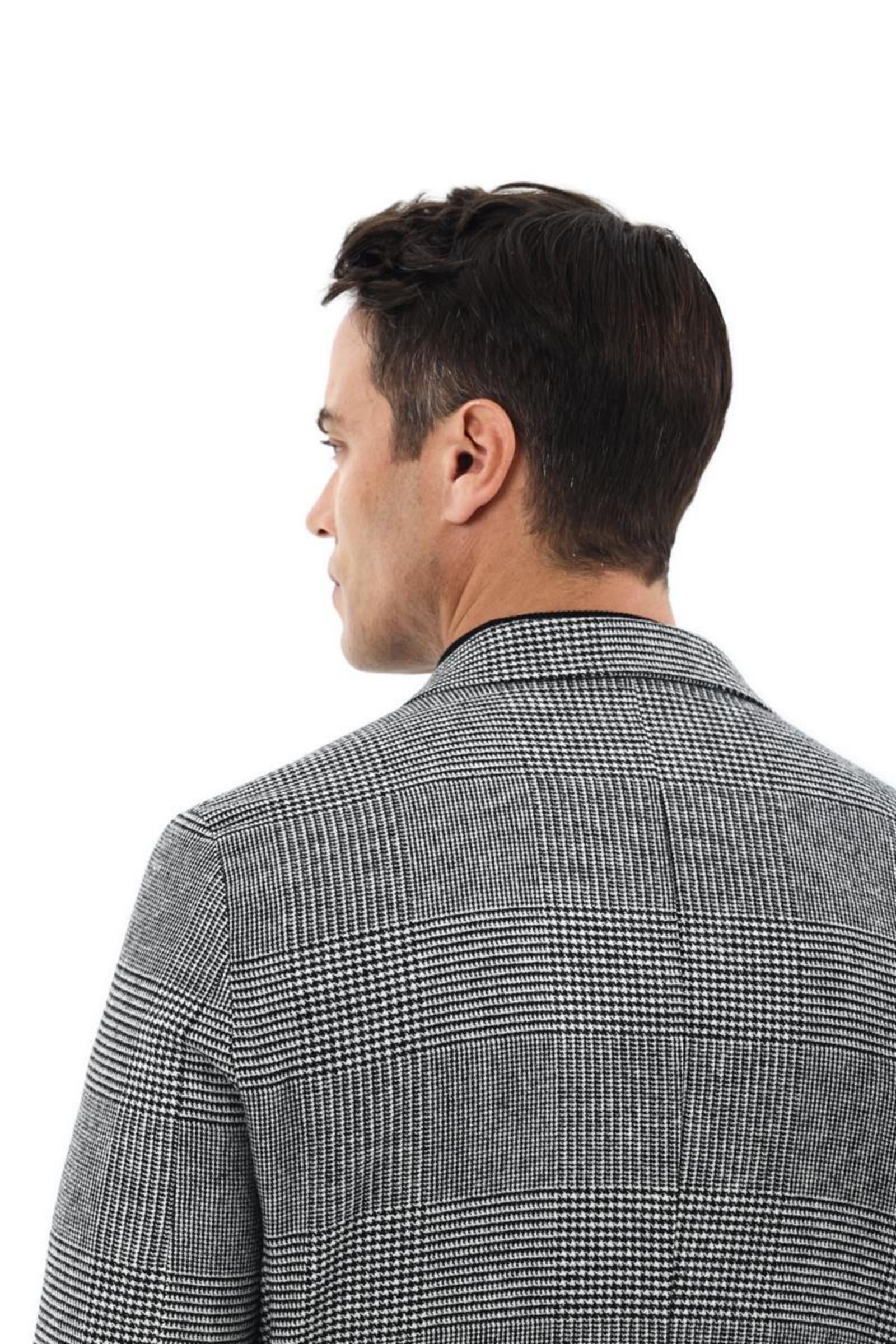 Kırlangıç Yaka Kruvaze Erkek Ceket-KAX5158W