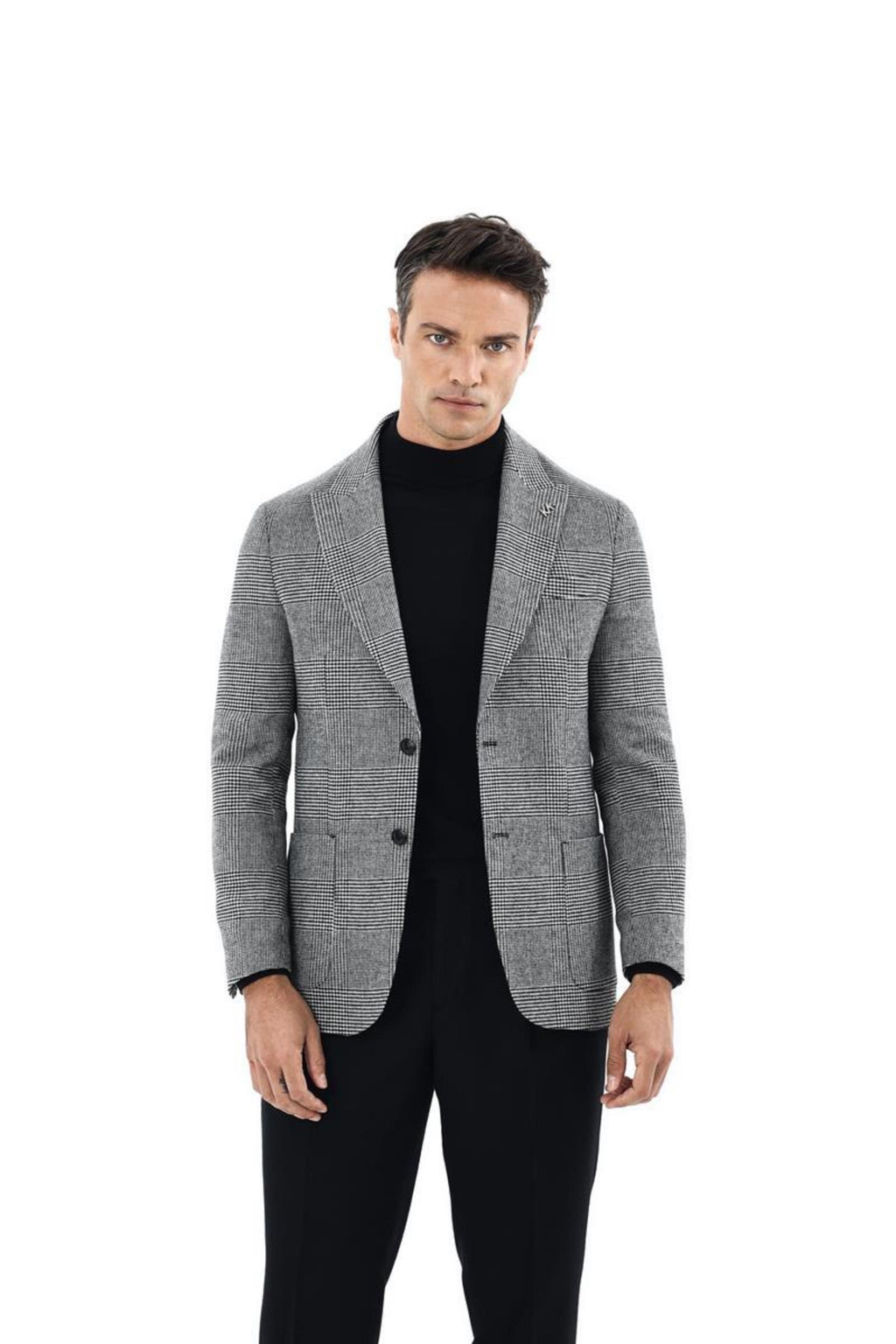 Kırlangıç Yaka Kruvaze Erkek Ceket-KAX5158W