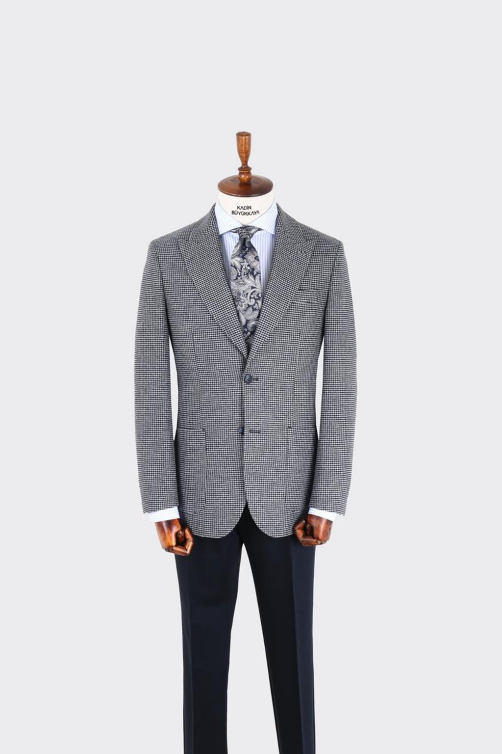 Erkek Kırlangıç Yaka Kruvaze  Ceket-KAX5956W