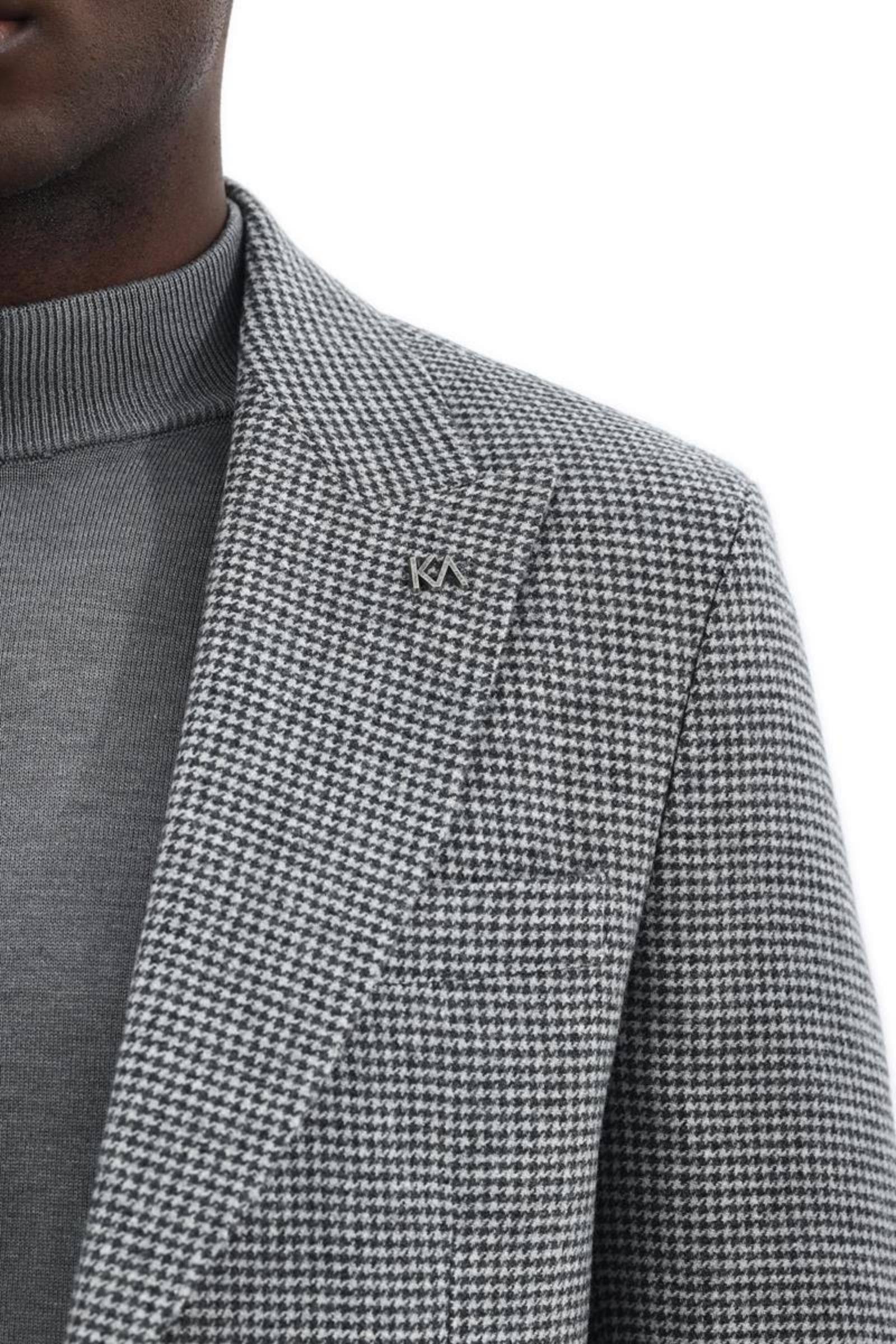 Erkek Kırlangıç Yaka Kruvaze  Ceket-KAX5956W