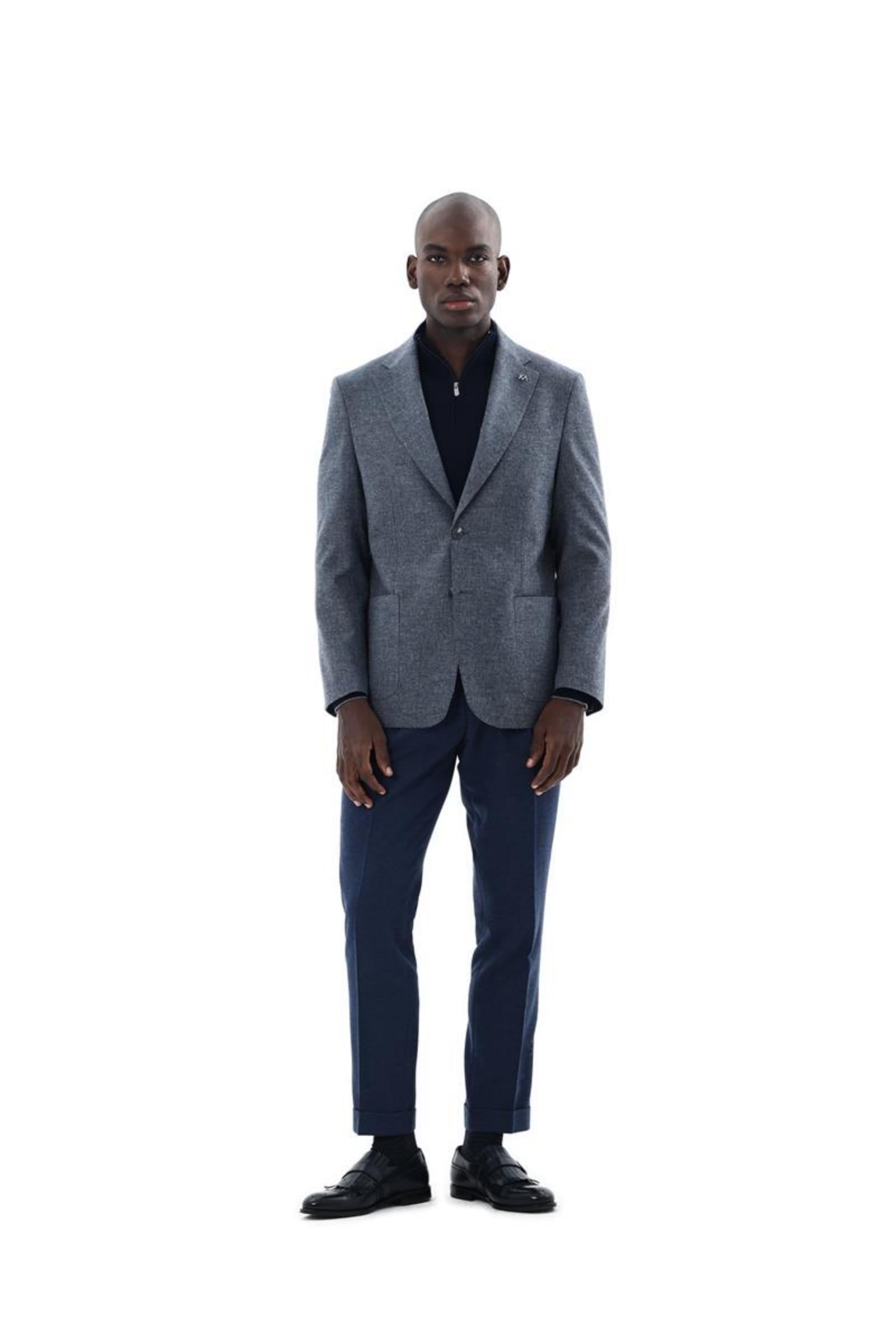 Erkek İki Düğmeli Ceket-KAX5174W