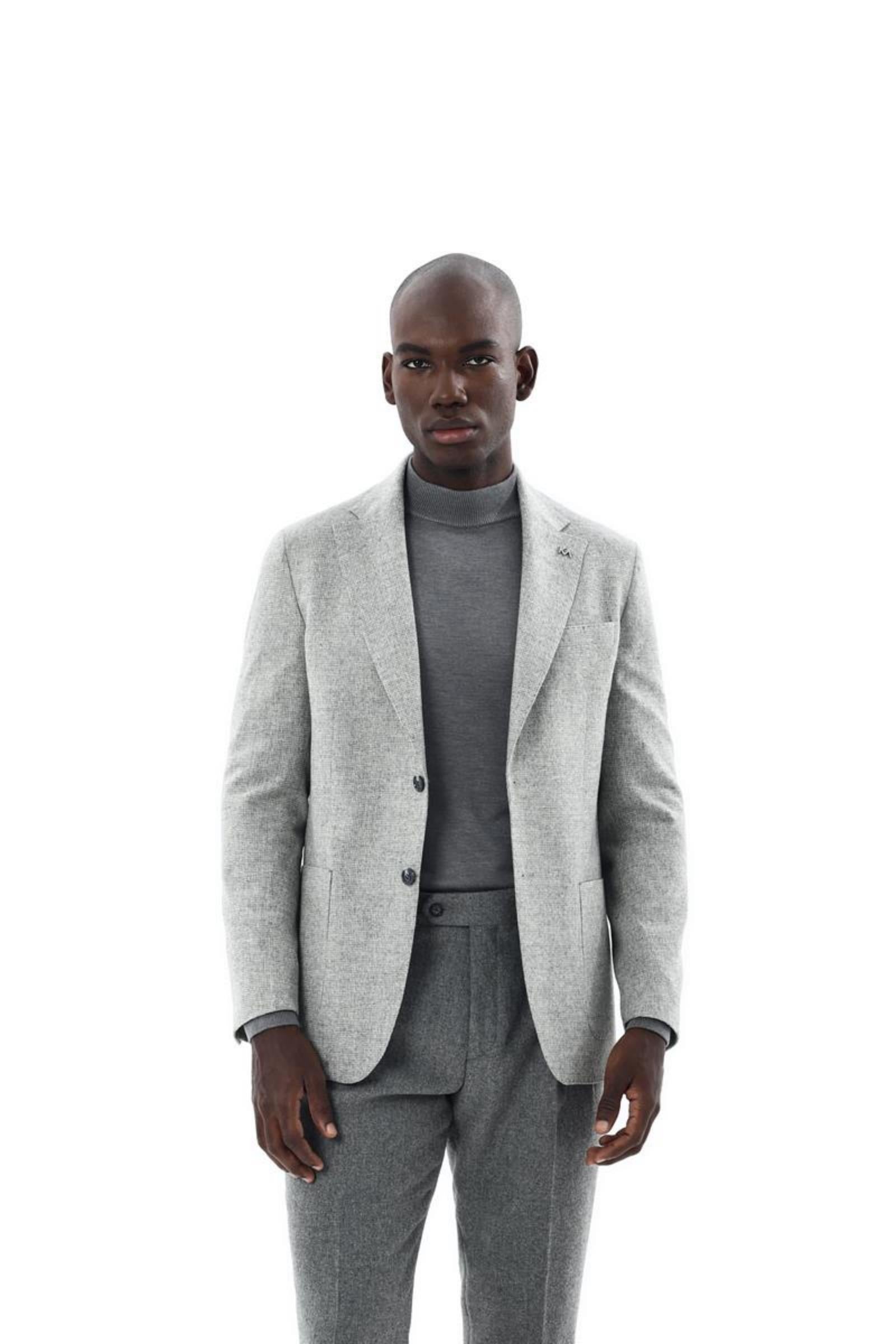 Erkek İki Düğmeli Ceket-KAX5174W