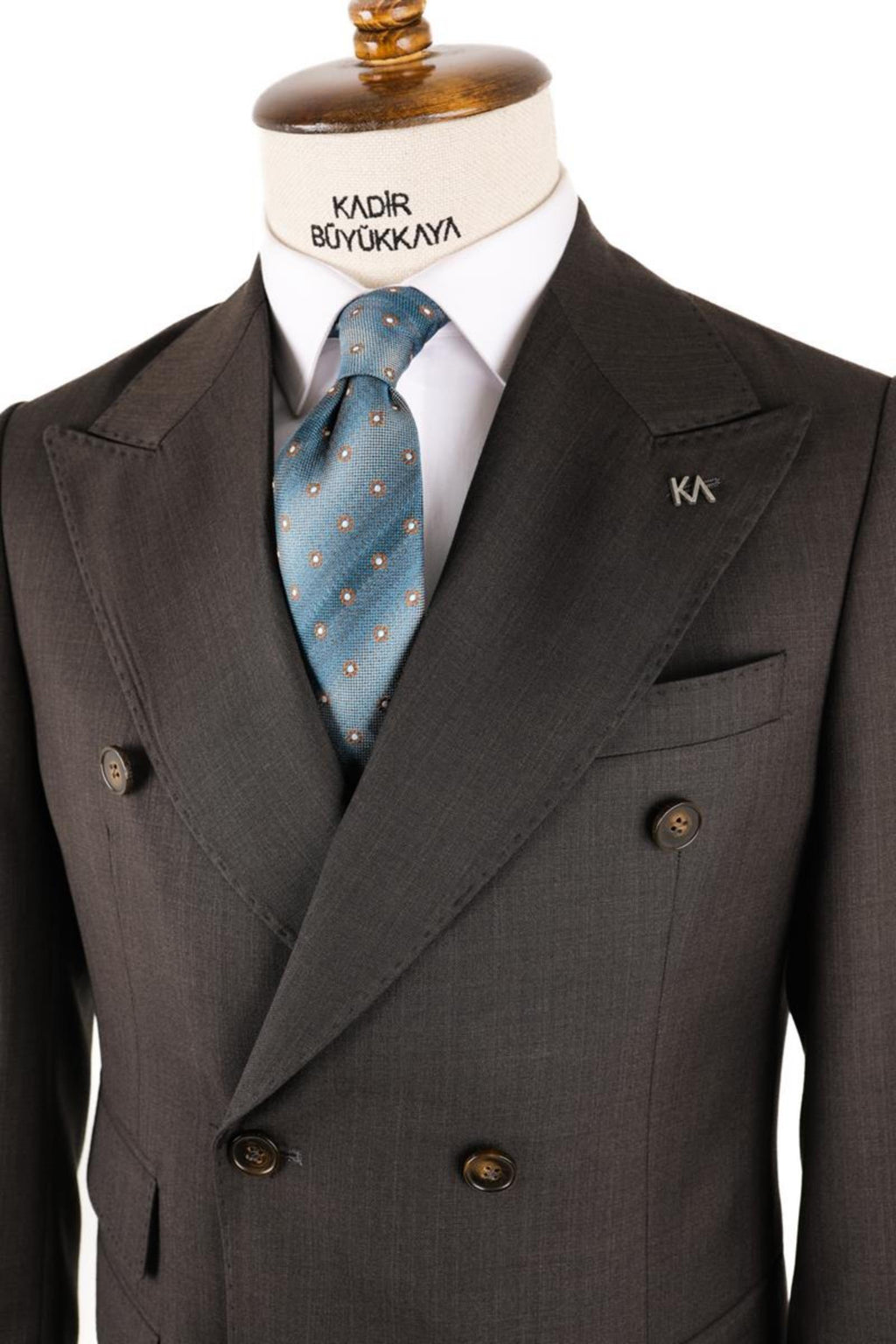 Kırlangıç Yaka Kruvaze Erkek Takım Elbise-KAV1216S