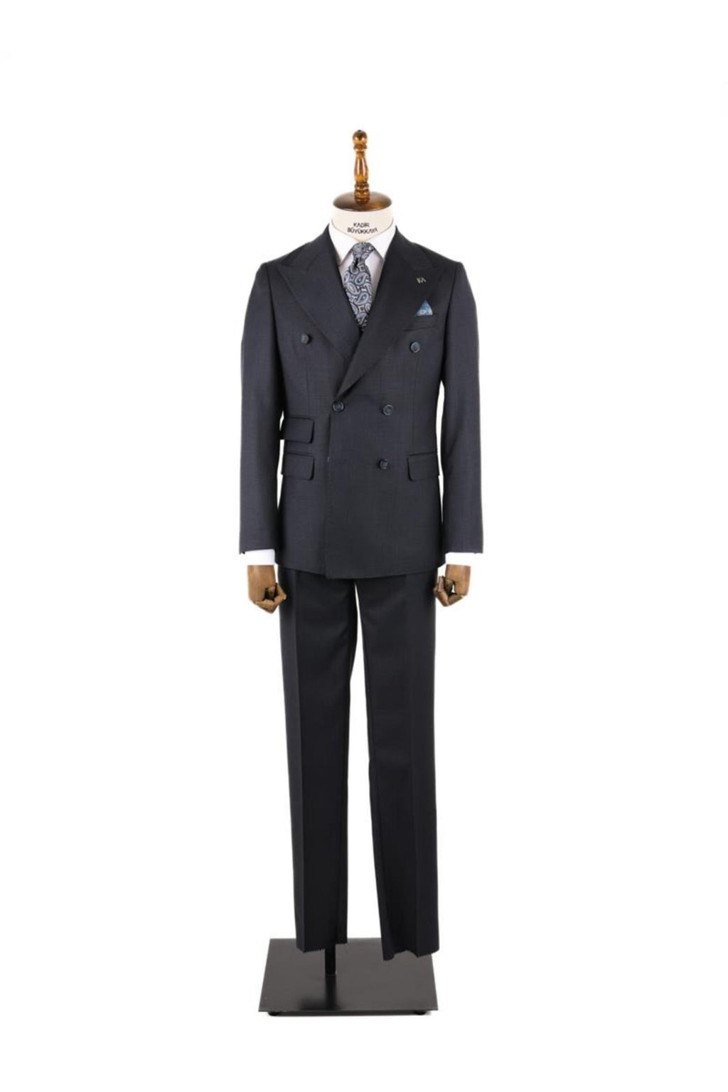 Kırlangıç Yaka Kruvaze Erkek Takım Elbise-KAV1216S