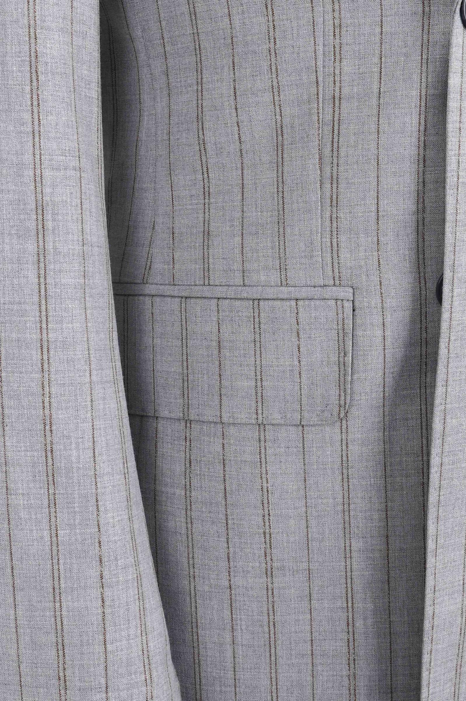 Kırlangıç Yaka Kruvaze Erkek Takım Elbise-KAX1271W