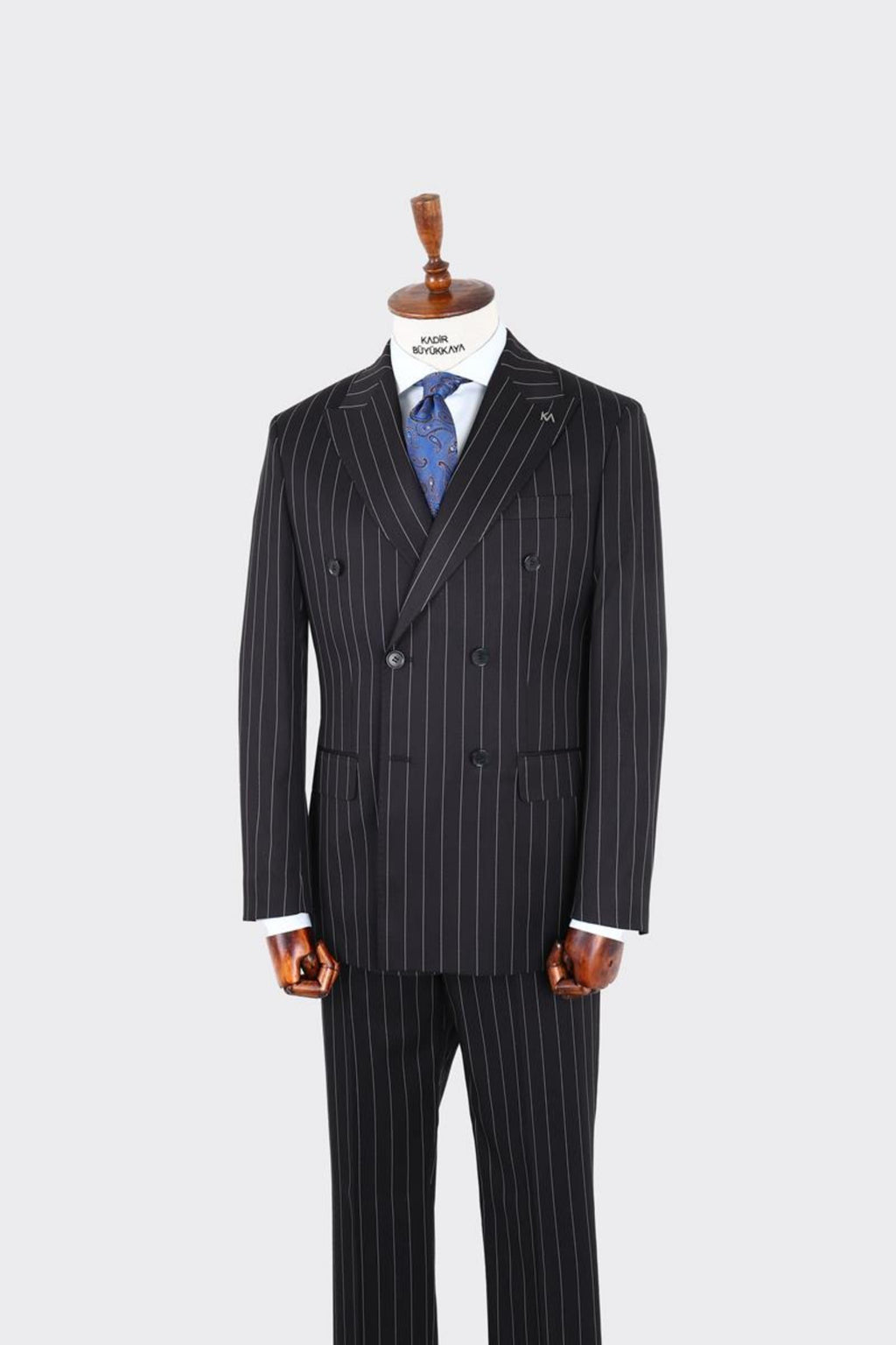 Kırlangıç Yaka Kruvaze Erkek Takım Elbise-KAX1254S