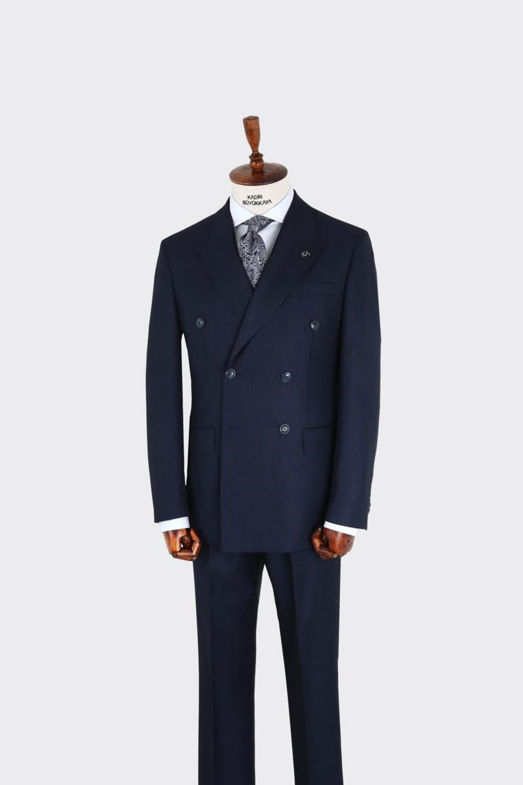 Erkek Kırlangıç Yaka Kruvaze  Takım Elbise-KAX1275W