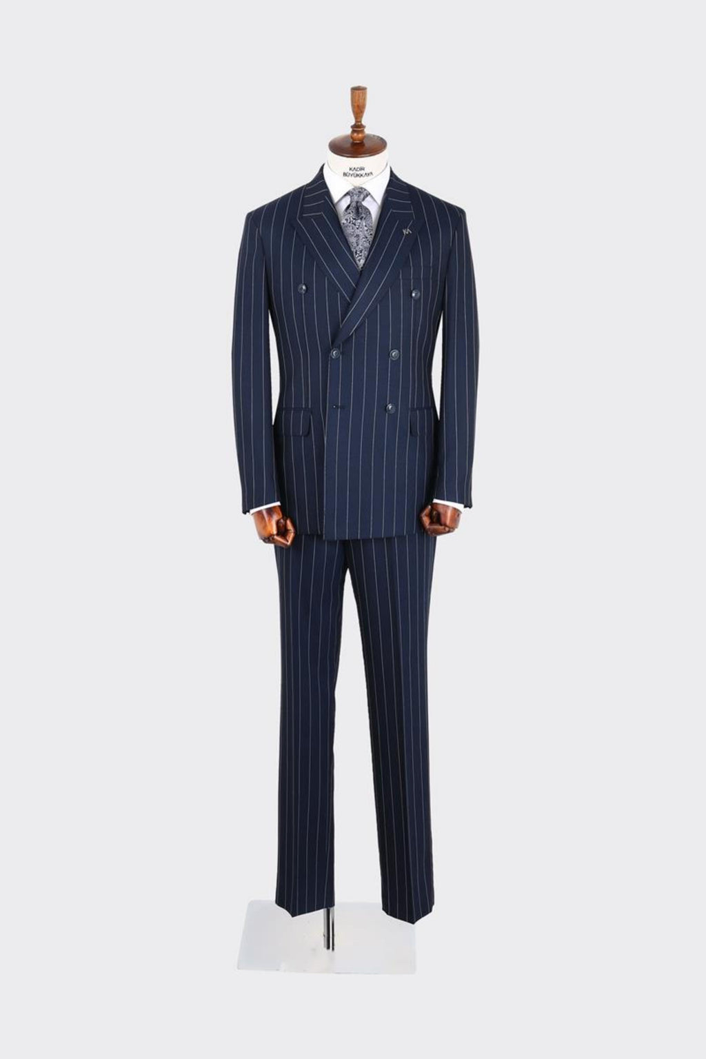 Erkek Kırlangıç Yaka Kruvaze  Takım Elbise-KAX1276W