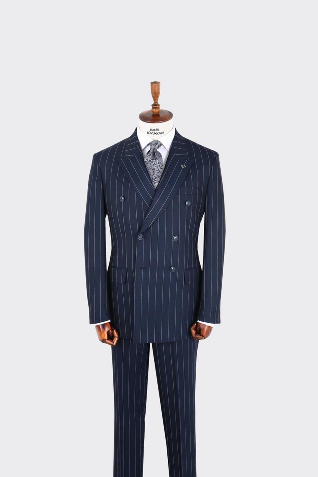 Erkek Kırlangıç Yaka Kruvaze  Takım Elbise-KAX1276W