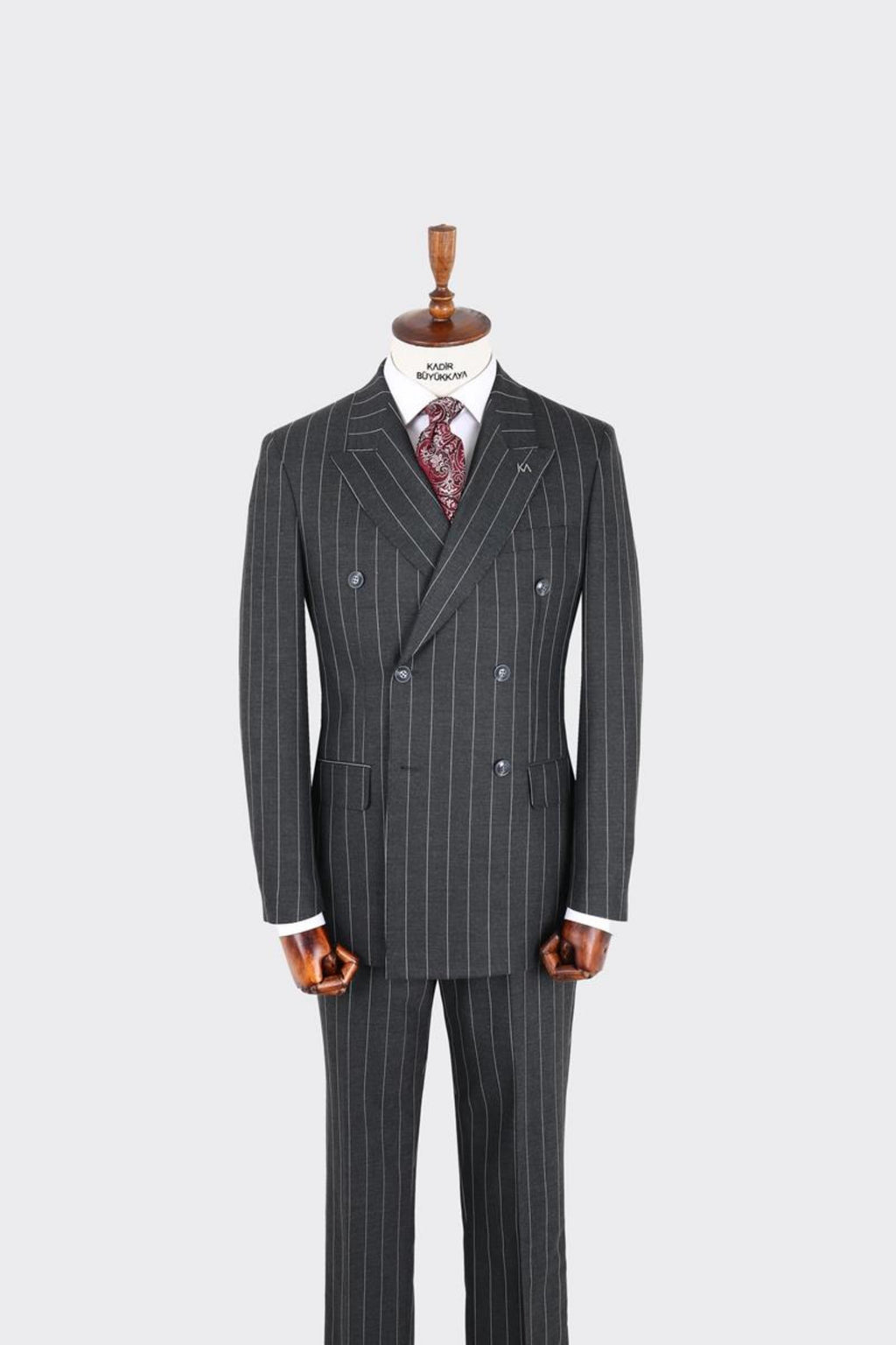 Erkek Kırlangıç Yaka Kruvaze  Takım Elbise-KAX1276W