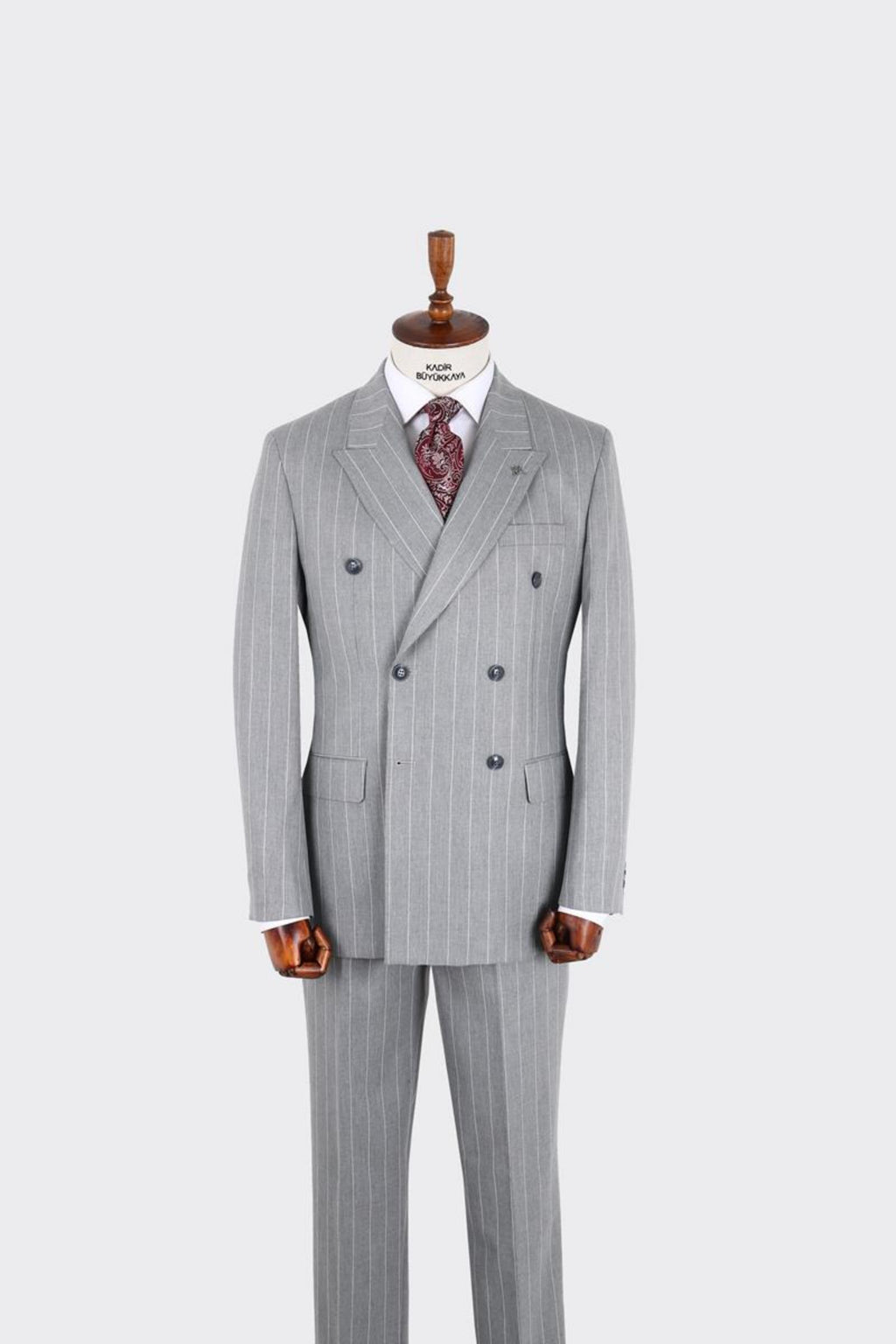 Erkek Kırlangıç Yaka Kruvaze  Takım Elbise-KAX1276W