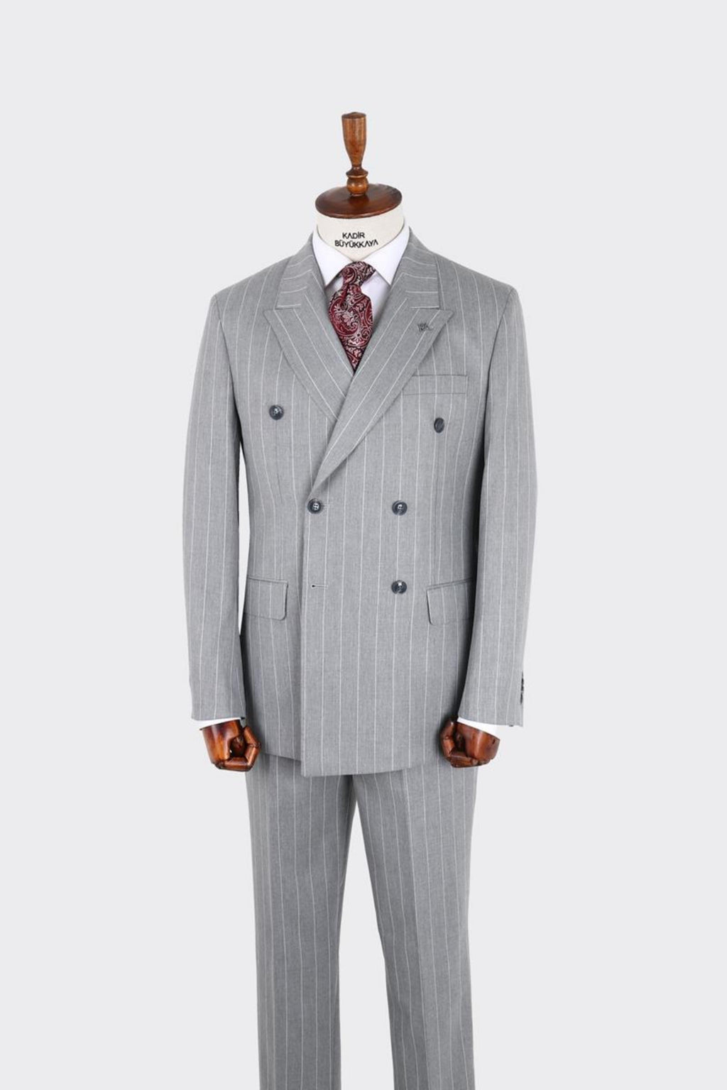 Erkek Kırlangıç Yaka Kruvaze  Takım Elbise-KAX1276W