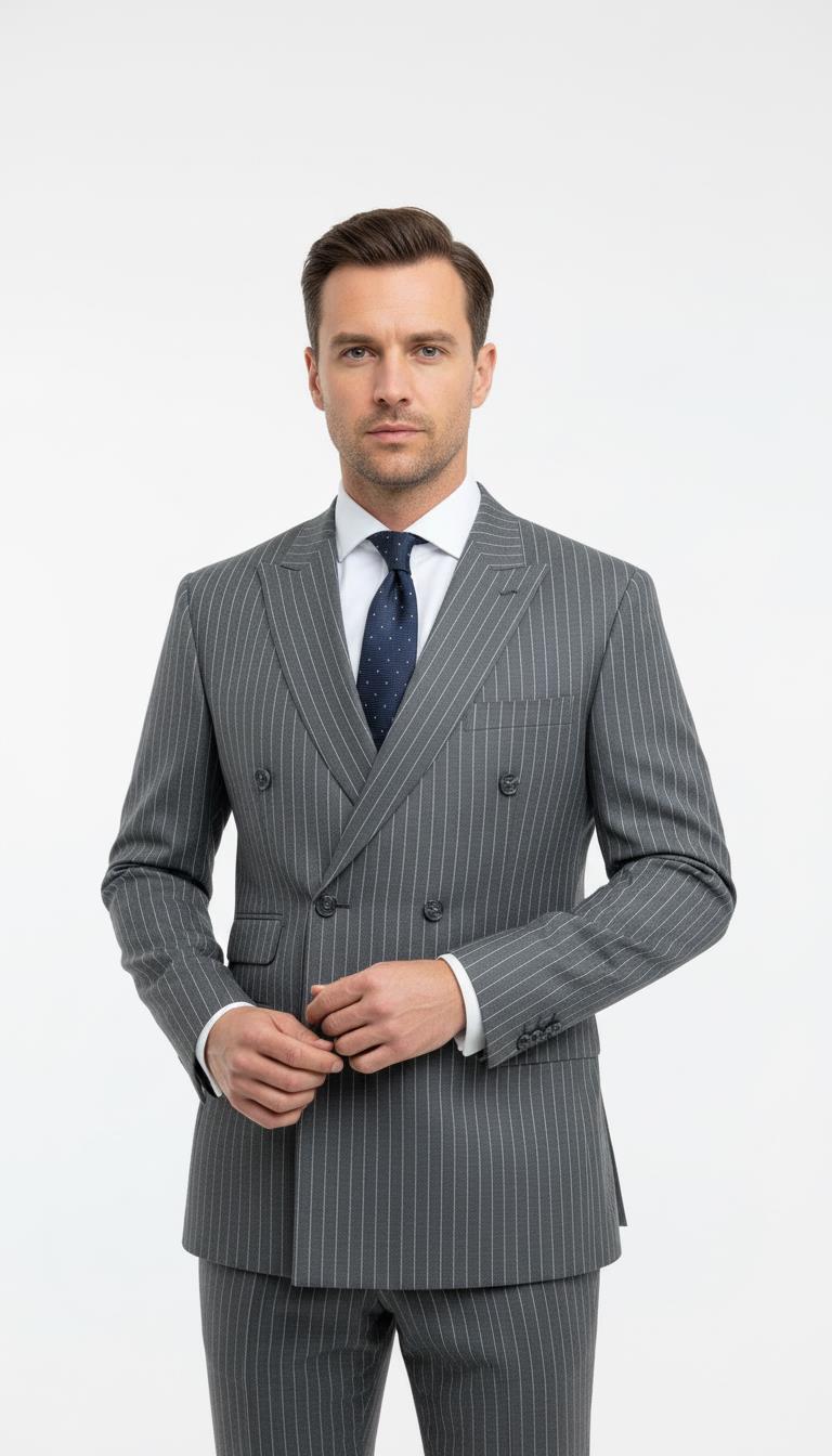 Kruvaze Takım Elbise Out-KAX1270W