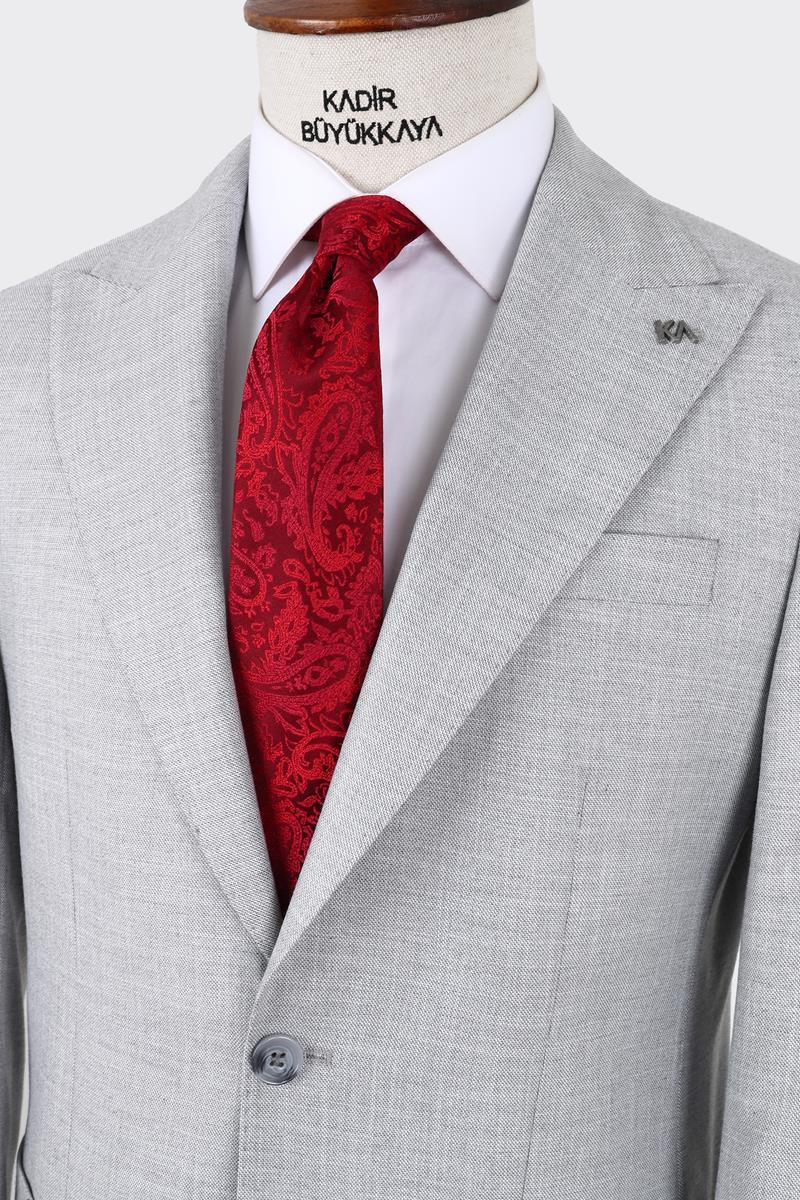Kırlangıç Yaka Pileli Erkek Takım Elbise-KAX1302S