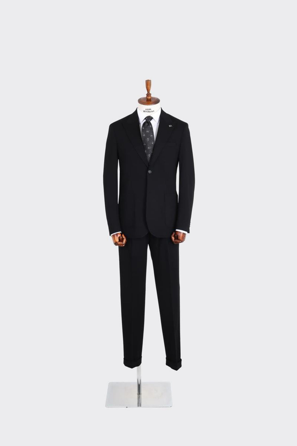 Kırlangıç Yaka Pileli Erkek Takım Elbise-KAX1300S