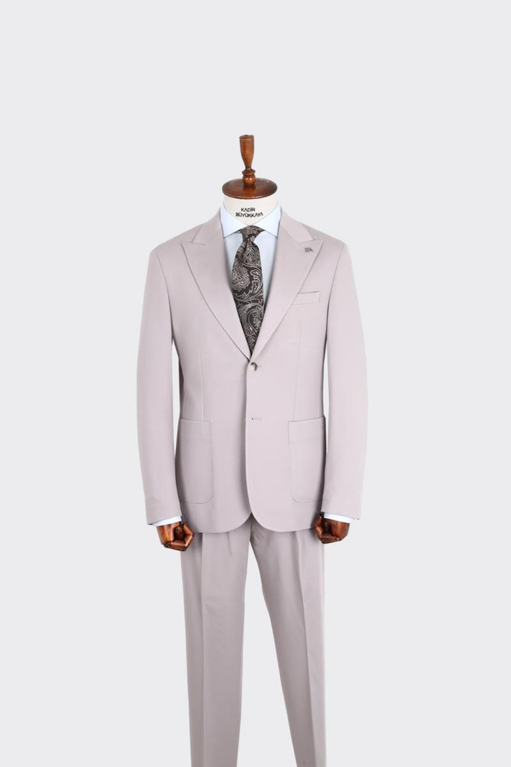 Kırlangıç Yaka Pileli Erkek Takım Elbise-KAX1300S