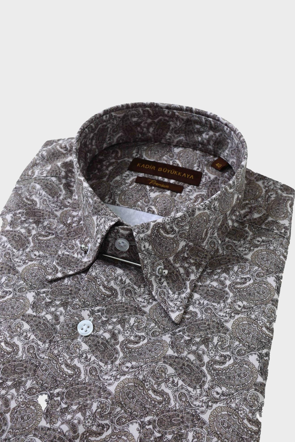 Rahat ve Şık İğneli Yaka Slim Fit Erkek Gömlek-KAW4403S