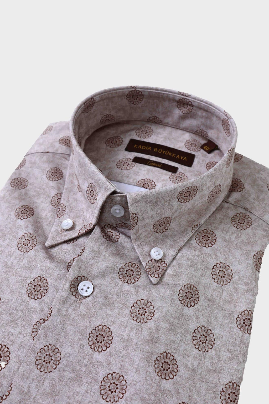 Yaka Düğmeli Gömlek Out-KAW4632S