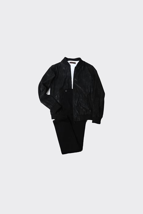 Modern Tarz Kolej Erkek Mont - Dayanıklı Polyester Kumaş-KAW9121S