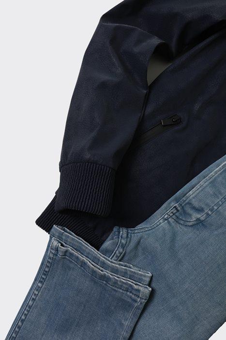 Modern Tarz Kolej Erkek Mont - Dayanıklı Polyester Kumaş-KAW9121S