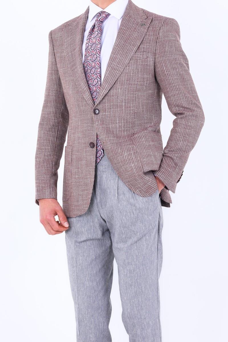 Şık Erkek Slim Fit Ceket-KAV5045W