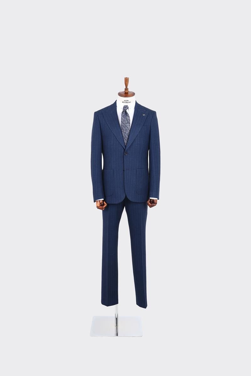 Klasik Çizgili Erkek Takım Elbise-KAW1350W