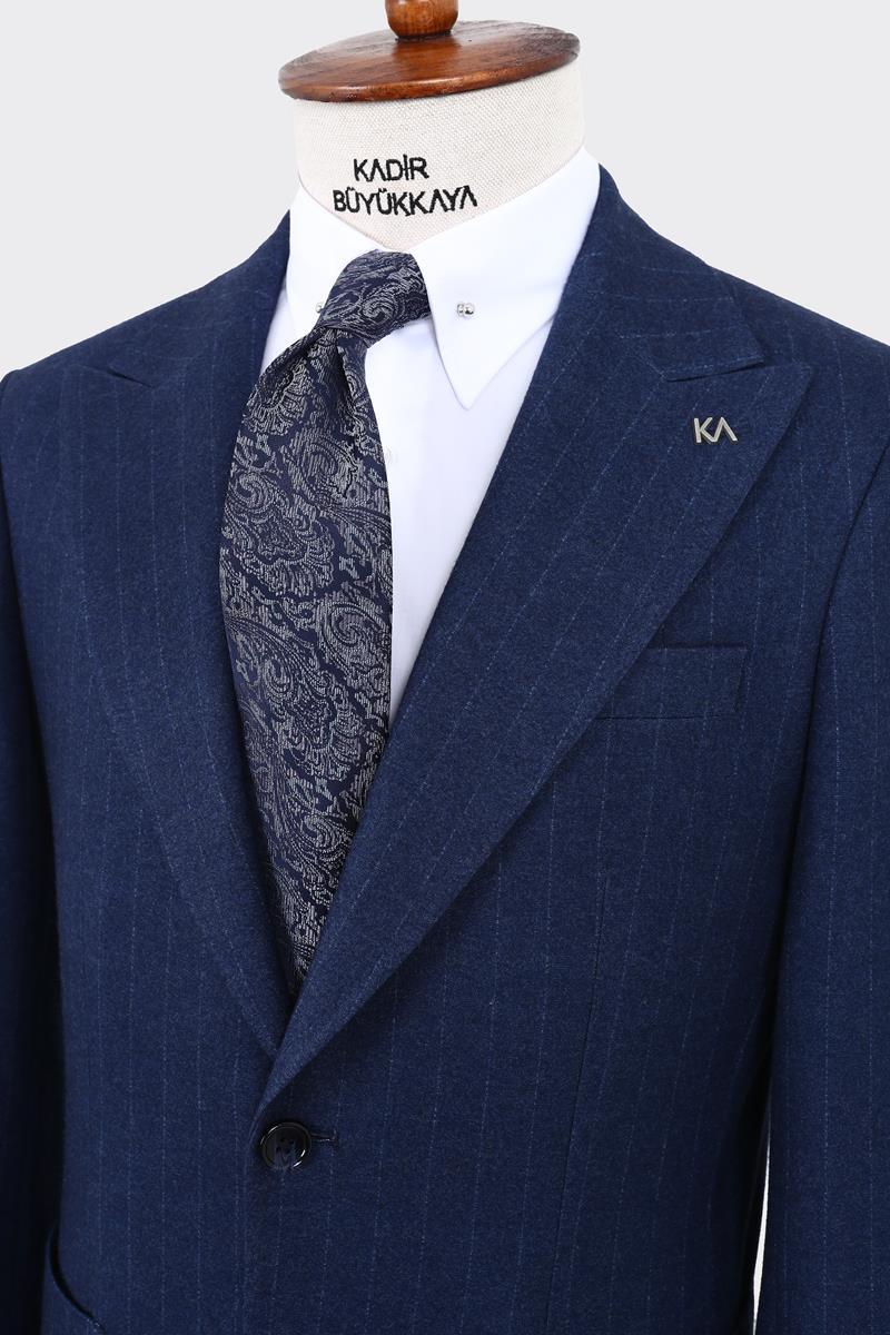 Klasik Çizgili Erkek Takım Elbise-KAW1350W