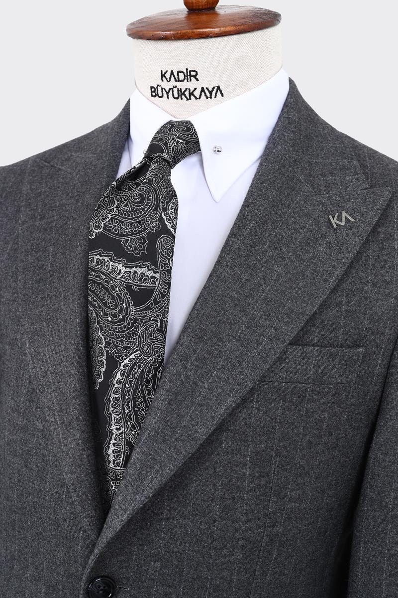 Klasik Çizgili Erkek Takım Elbise-KAW1350W